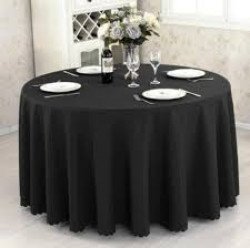 120”  tablecloth (black or white)