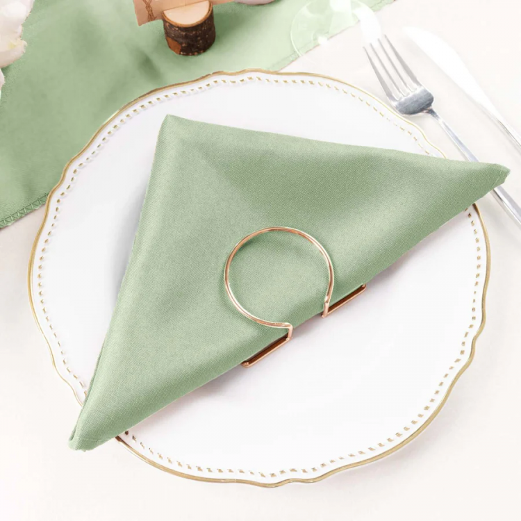 Sage Green Polyester Napkin (12)