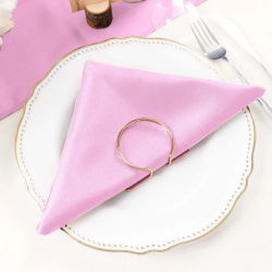 Pink Polyester Napkin (12)