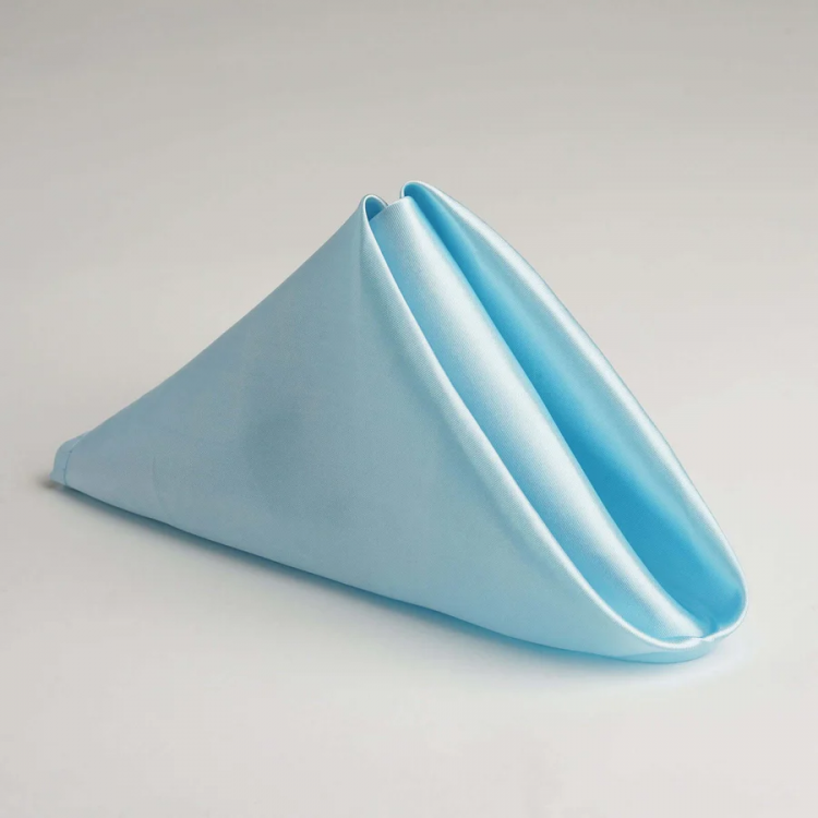 Baby Blue Napkin Satin (12)