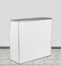 4ft Portable Bar (White)